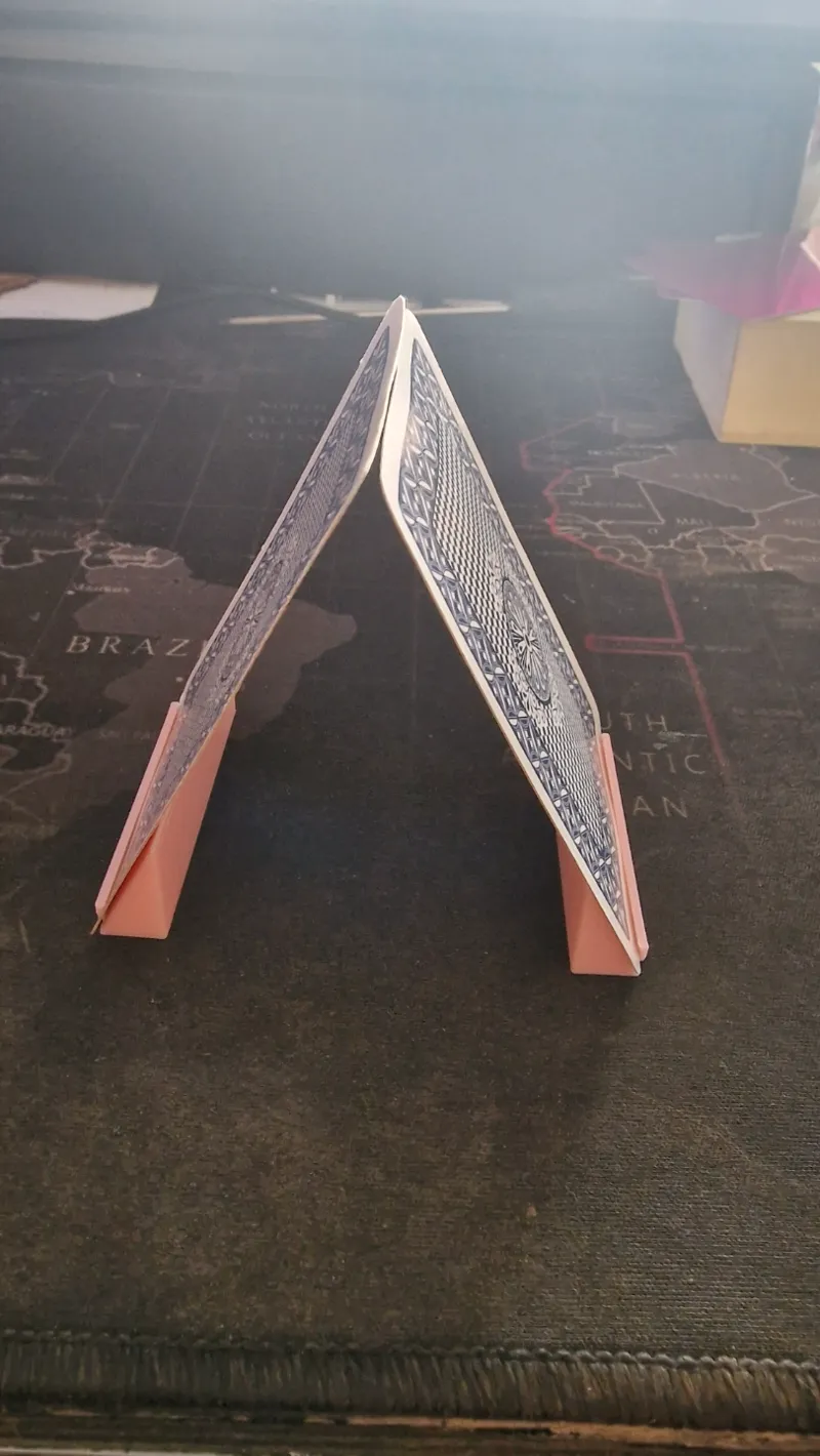 Castle playing card holder
