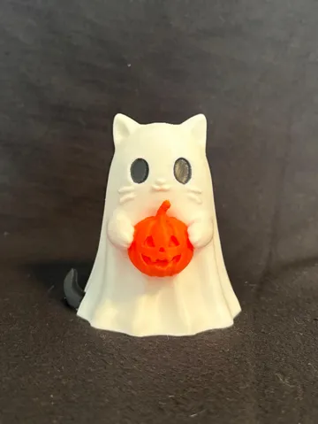 Adorno temático: Cute Ghost Cat with Pumpkin — vista de referencia 5