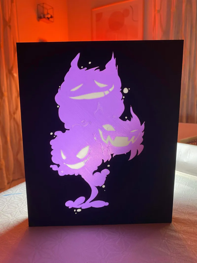 Gengar, smog Pokémon Lightbox 