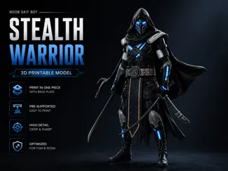 Stealth Warrior - 3D Printable Model