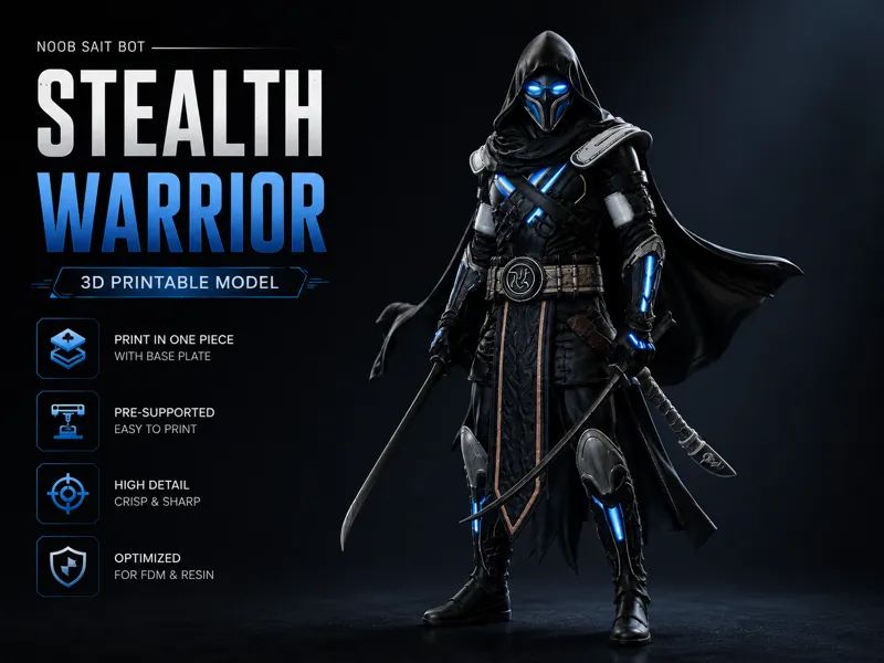 Stealth Warrior - 3D Printable Model