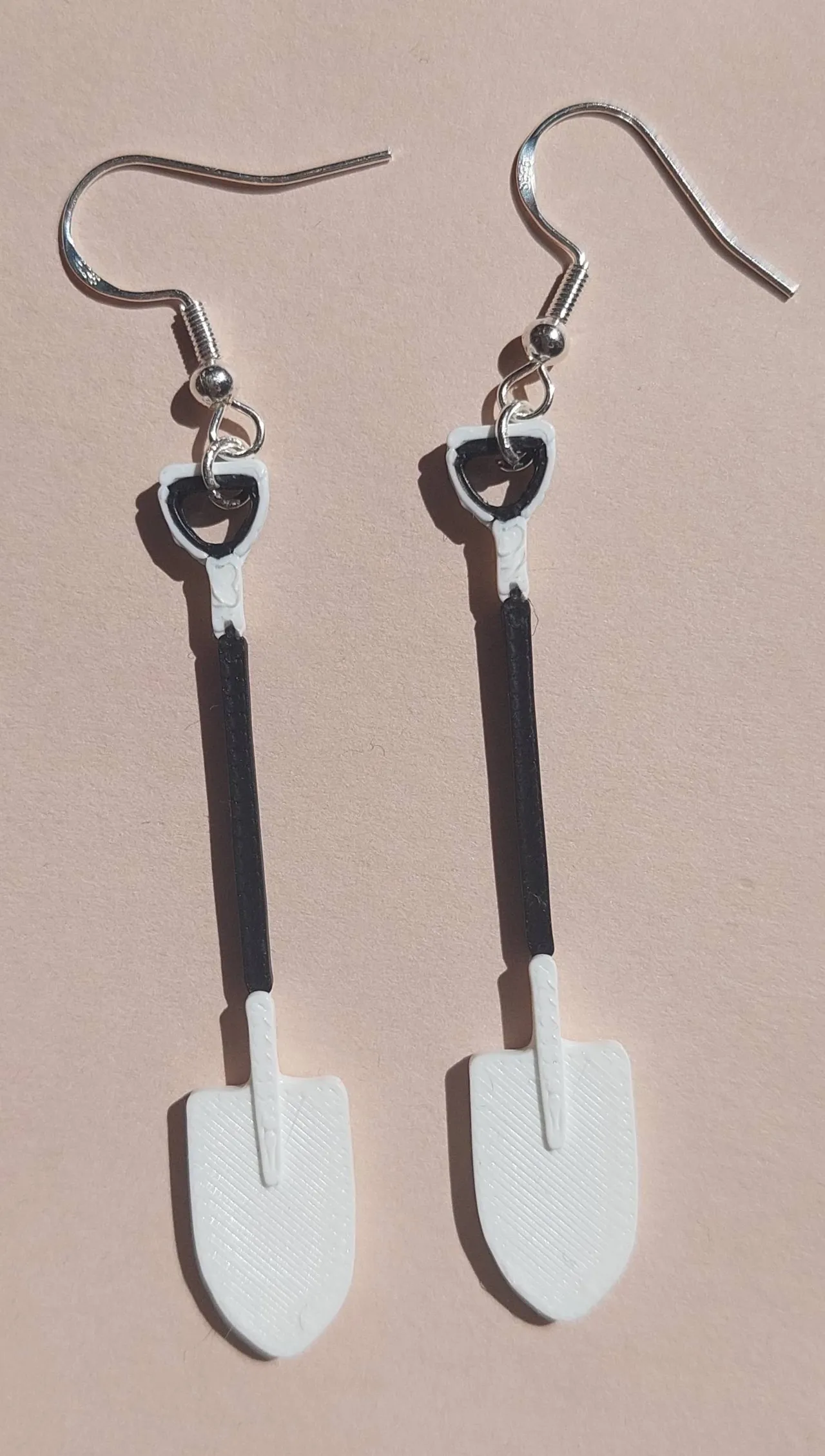 Shovel earrings view 3