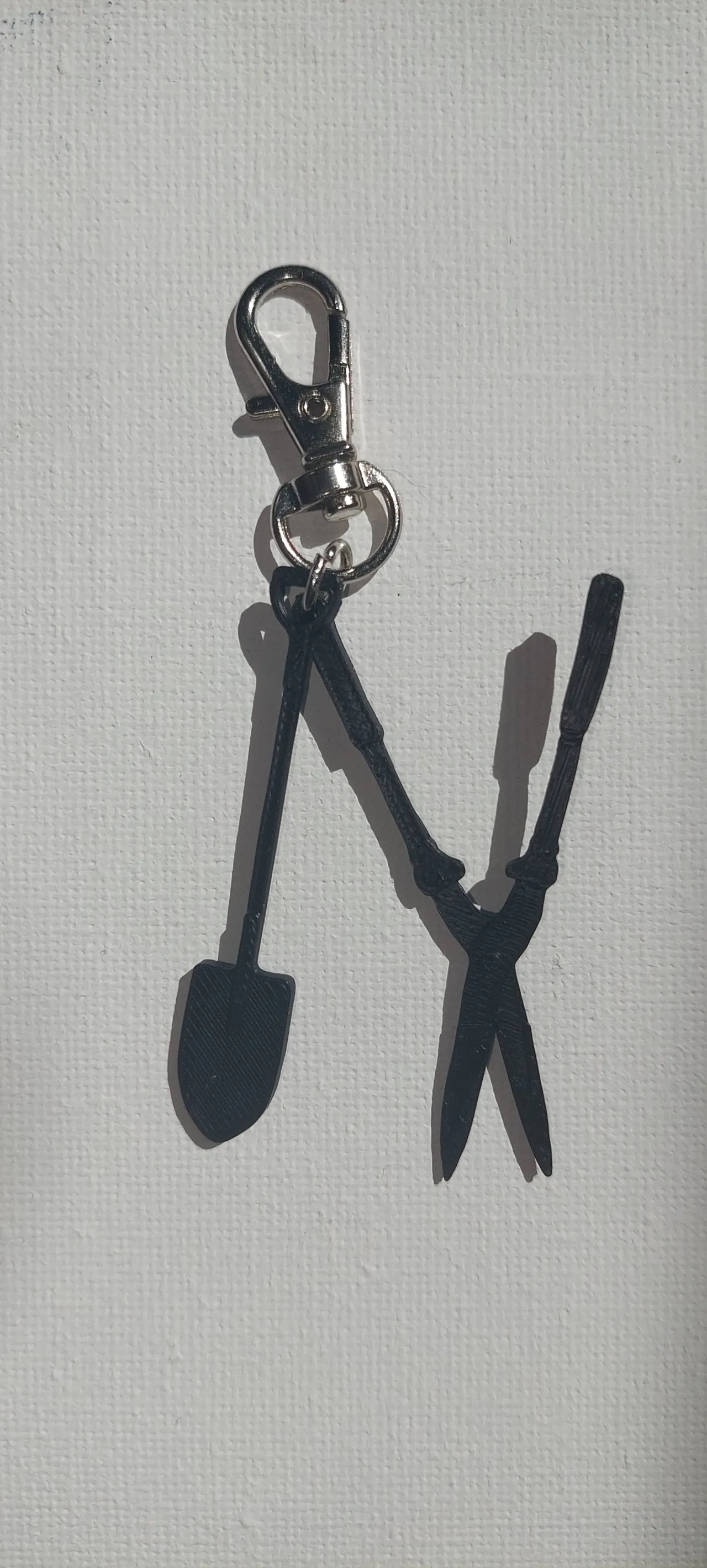 Shovel earrings view 2