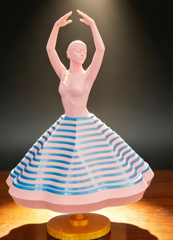 Miniatura 3 do modelo 3D 芭蕾舞萝卜塔