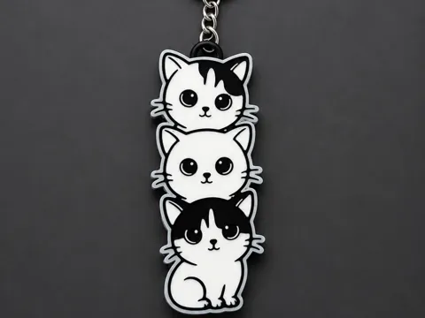 Llavero: cat lover keychain — referencia de MakerWorld