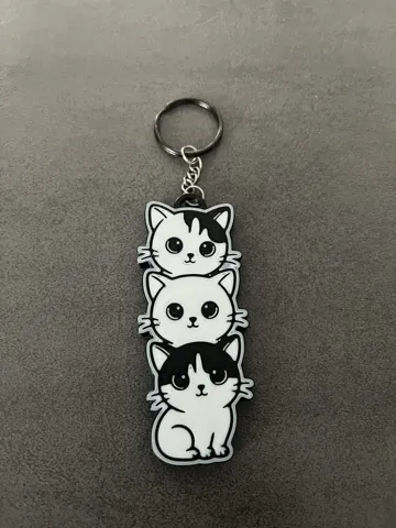 Llavero: cat lover keychain — vista de referencia 3
