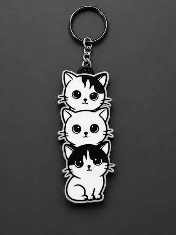 Llavero: cat lover keychain — vista de referencia 2