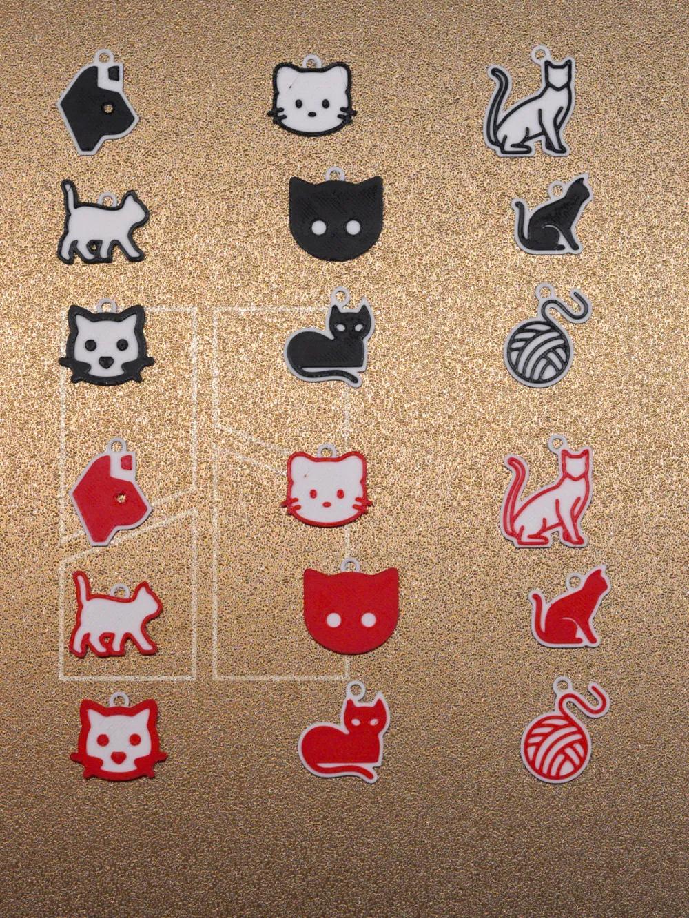 Earrings Cat Set 9 different models by SBlob MakerWorld