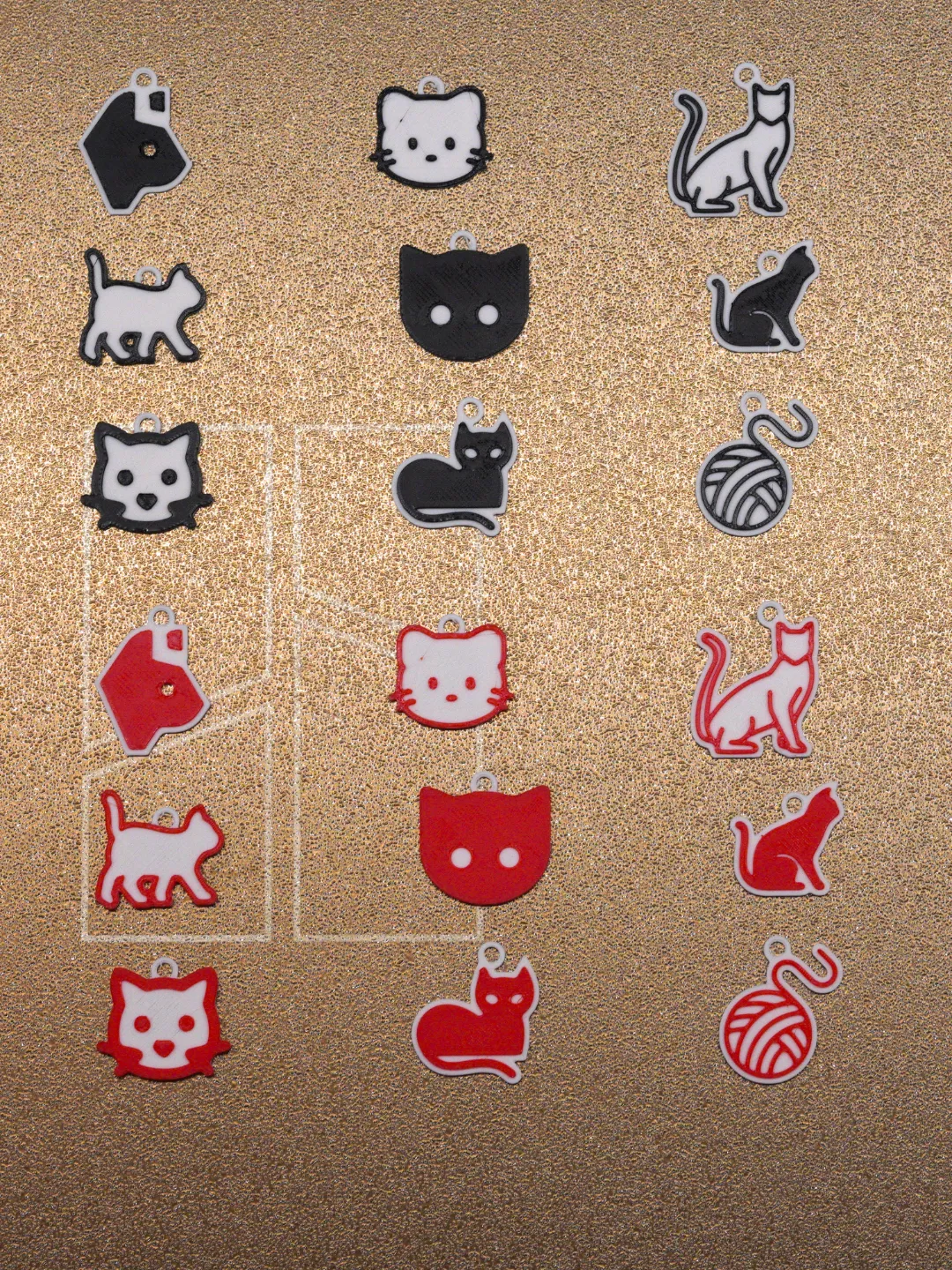 Earrings Cat Set - 9 different models view 2