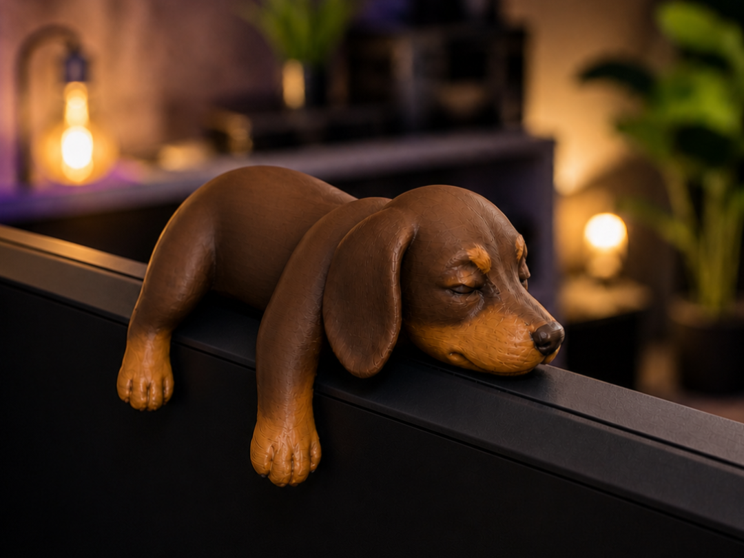 Sleepy Dachshund Monitor Pet