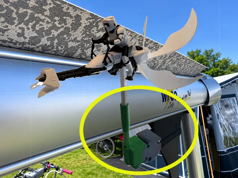 Wigo pipe clamp for wind spinners and more