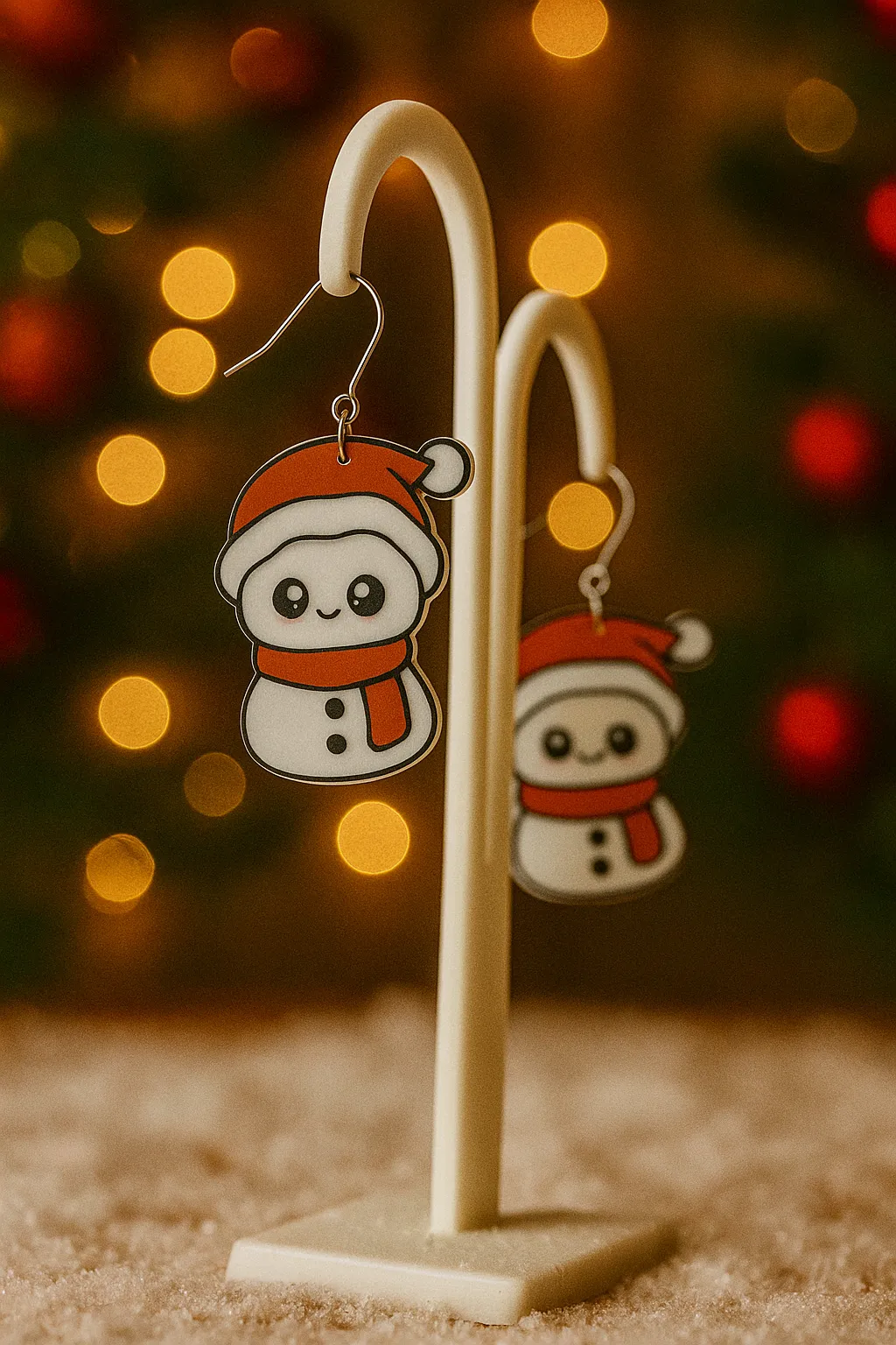 Snowman Earrings view 2