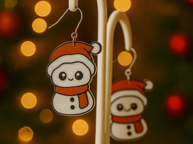 Snowman Earrings