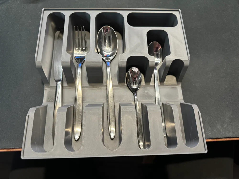 Gridfinity 6x6 Silverware Kitchen Drawer Organiser - Free 3D Print ...