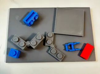 Assorted Bricks - Hinges, Chain, Tiles, Pneumatics