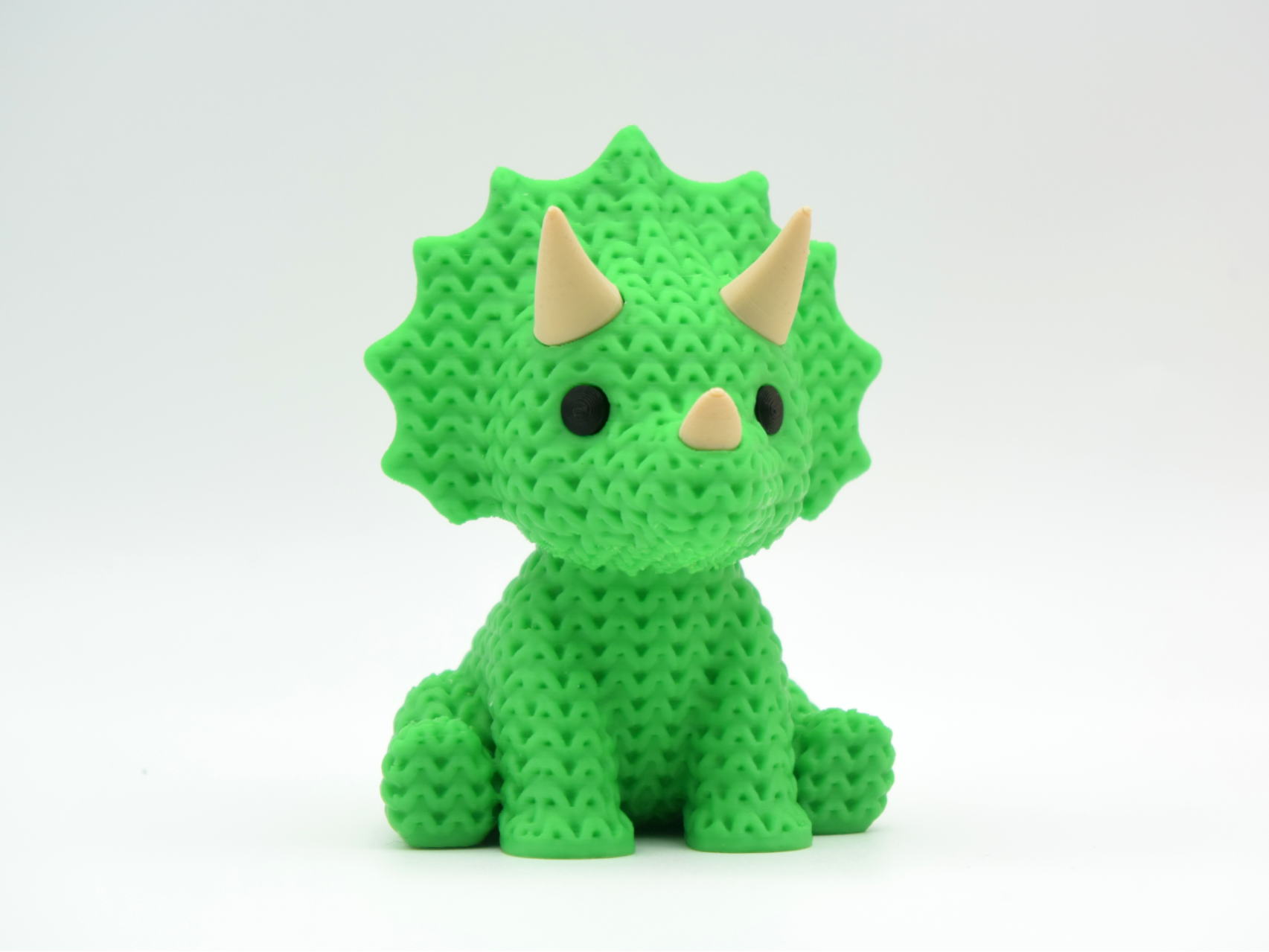 Knitted Triceratops Dinosaur