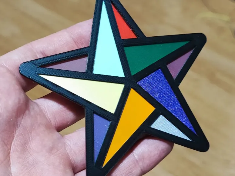 Origami star ams 4,8 or 12 colors