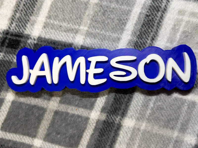 Jameson 3D Name Sign