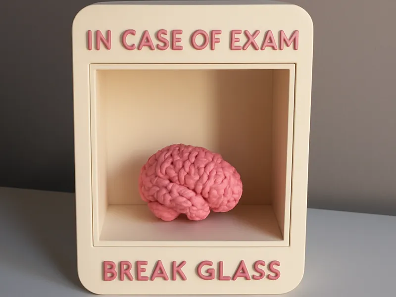 IN CASE OF EXAM BREAK GLASS
