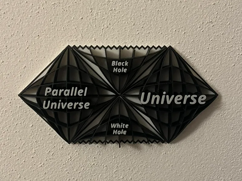 3-Dimensional Penrose Spacetime Diagram
