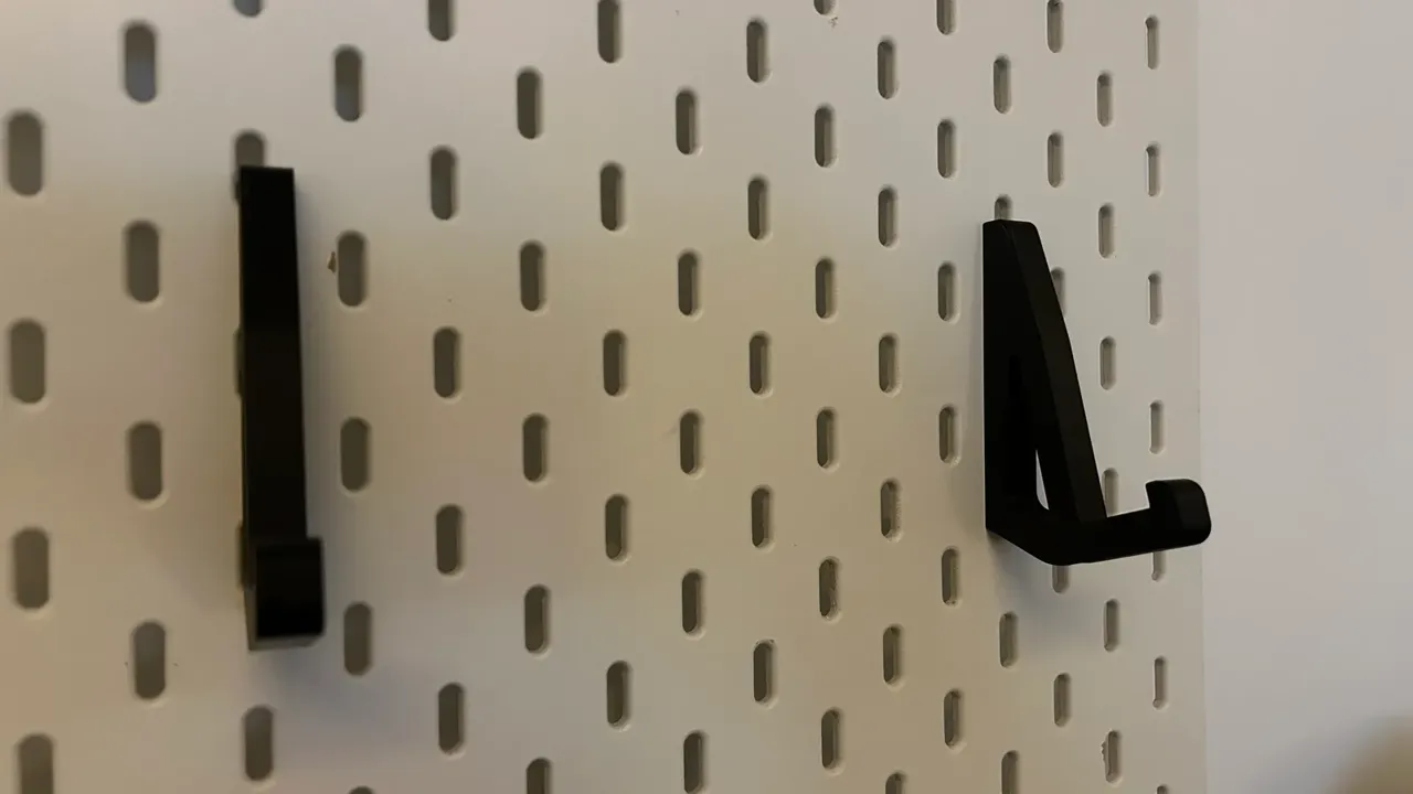 Ikea Skadis Keyboard Mount view 2