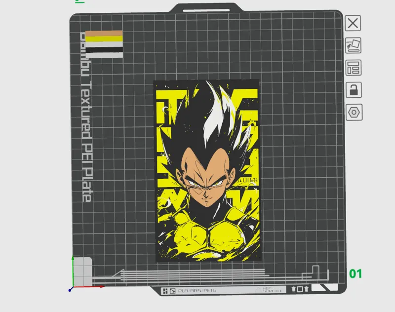 Vegeta, a character from the anime Dragon Ball.