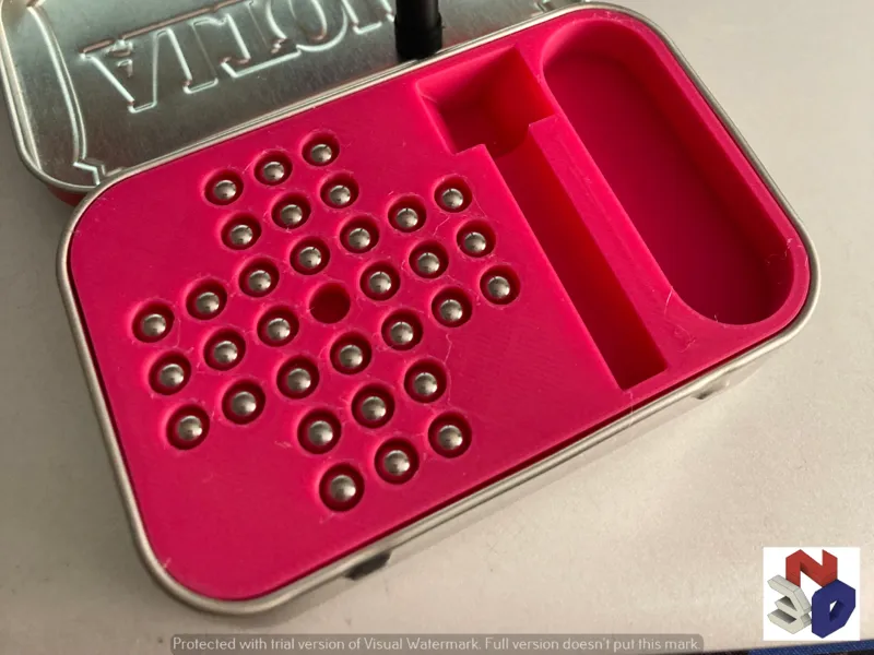 Altoids Pocket Peg Solitaire (bearings)