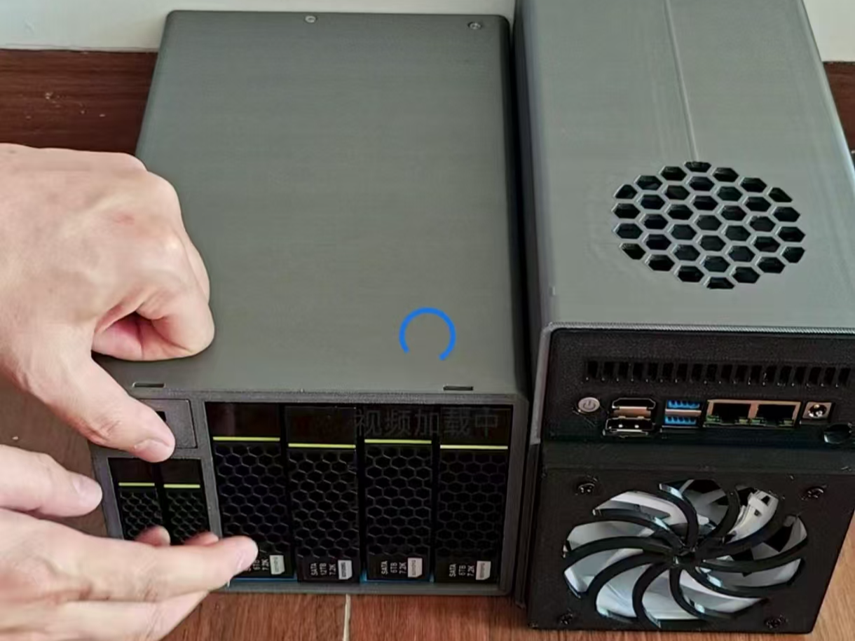 华为6盘位（2.5*2+3.5*4）硬盘框 NAS 飞牛fnos 黑群晖Synology