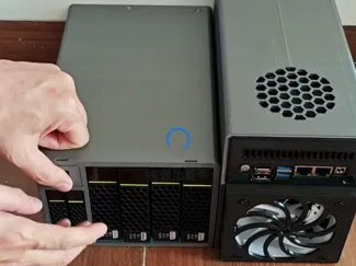 华为6盘位(2.5*2+3.5*4)硬盘框 NAS 飞牛fnos 黑群晖Synology