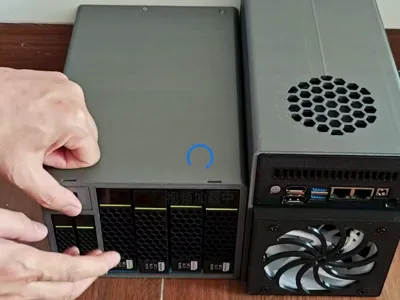 Huawei 6-bay (2.5*2+3.5*4) HDD enclosure NAS Feiniu fnos Synology DSM