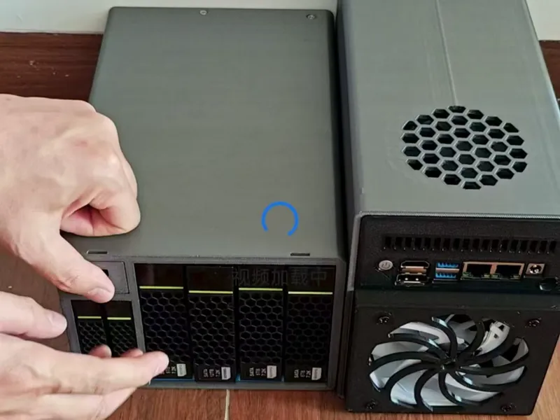 华为6盘位（2.5*2+3.5*4）硬盘框 NAS 飞牛fnos 黑群晖Synology