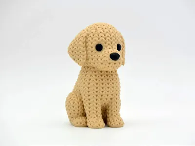 Knitted Golden Retriever Dog