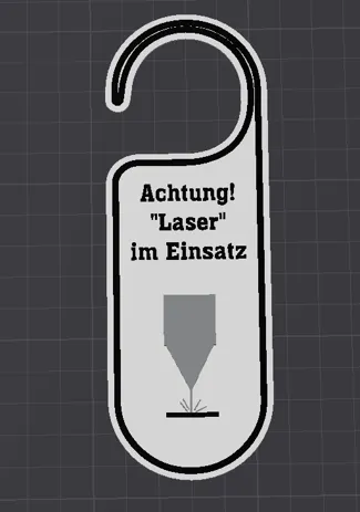 Doorsign/ Türschild "laser"