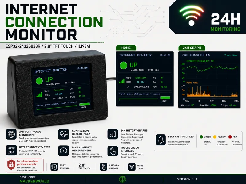 Internet Connection Monitor 24H