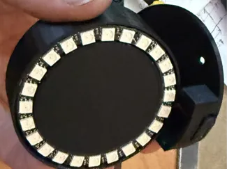 24× NeoPixel Holder for Wemos D1 Mini ESP32 (WLED)