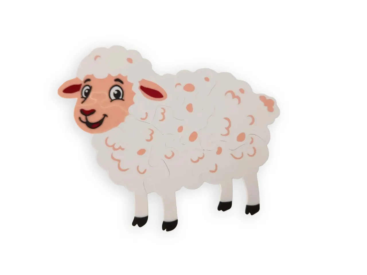 Cute Sheep 3D Puzzle for Kids - Supportless view 2