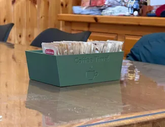 Sugarpacket holder with single or dual container