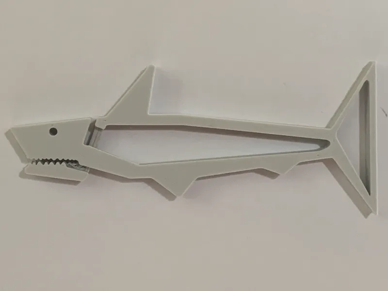 grumpy shark fidget clip