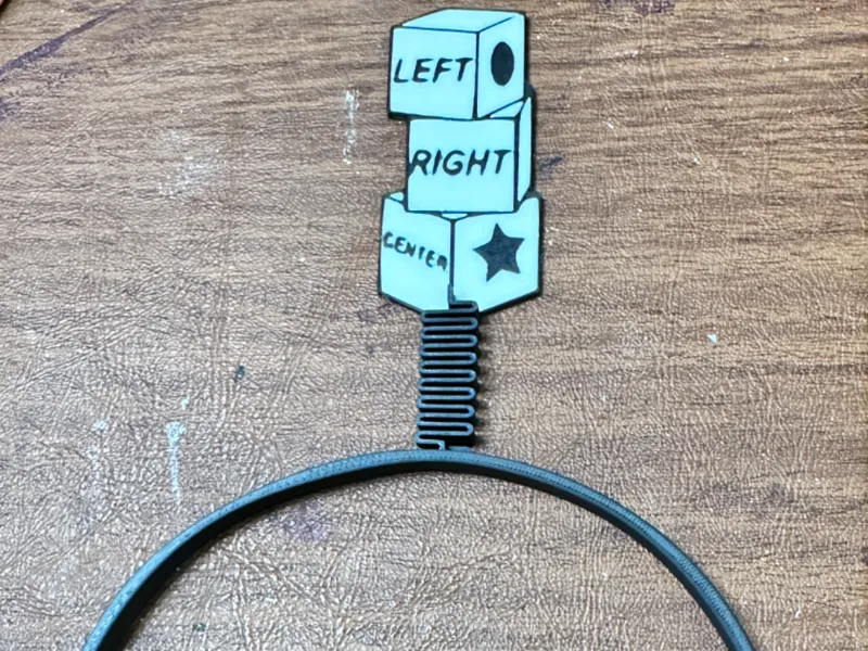 Left Right Center Game Headband Bopper