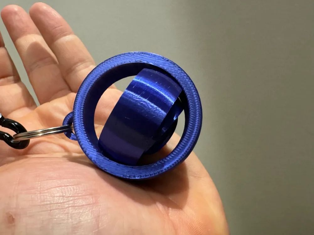 Fidget Spinner Keychain by ghostchili3d MakerWorld