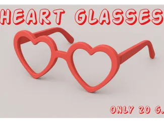 Heart-Shaped Glasses Frame – Valentine’s Day