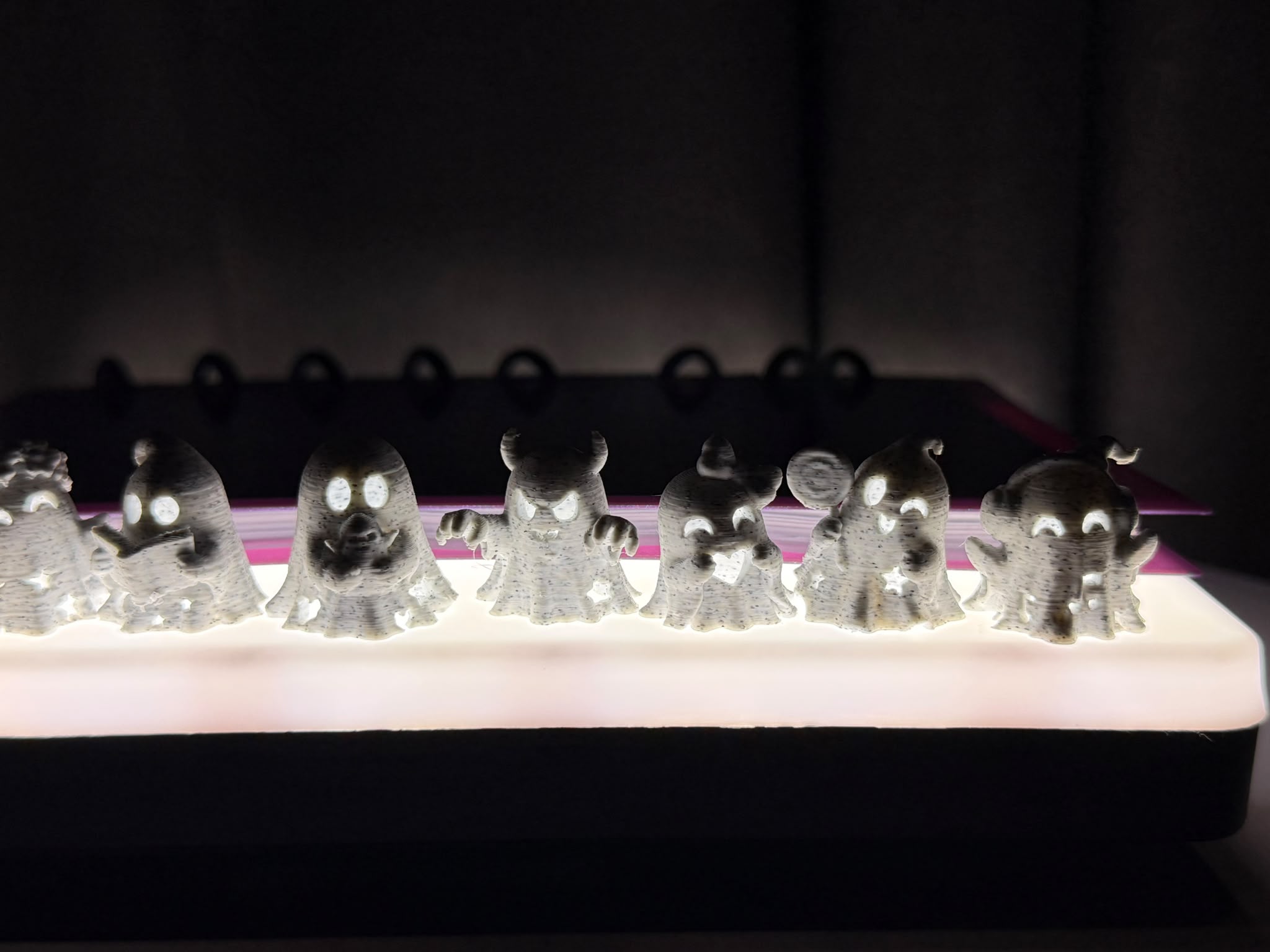 9 Cute Halloween Ghosts – Mini Ghost- 3 Sizes - 1