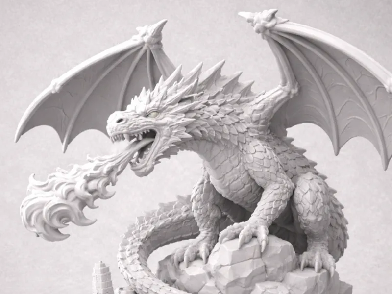 sculpture dragon