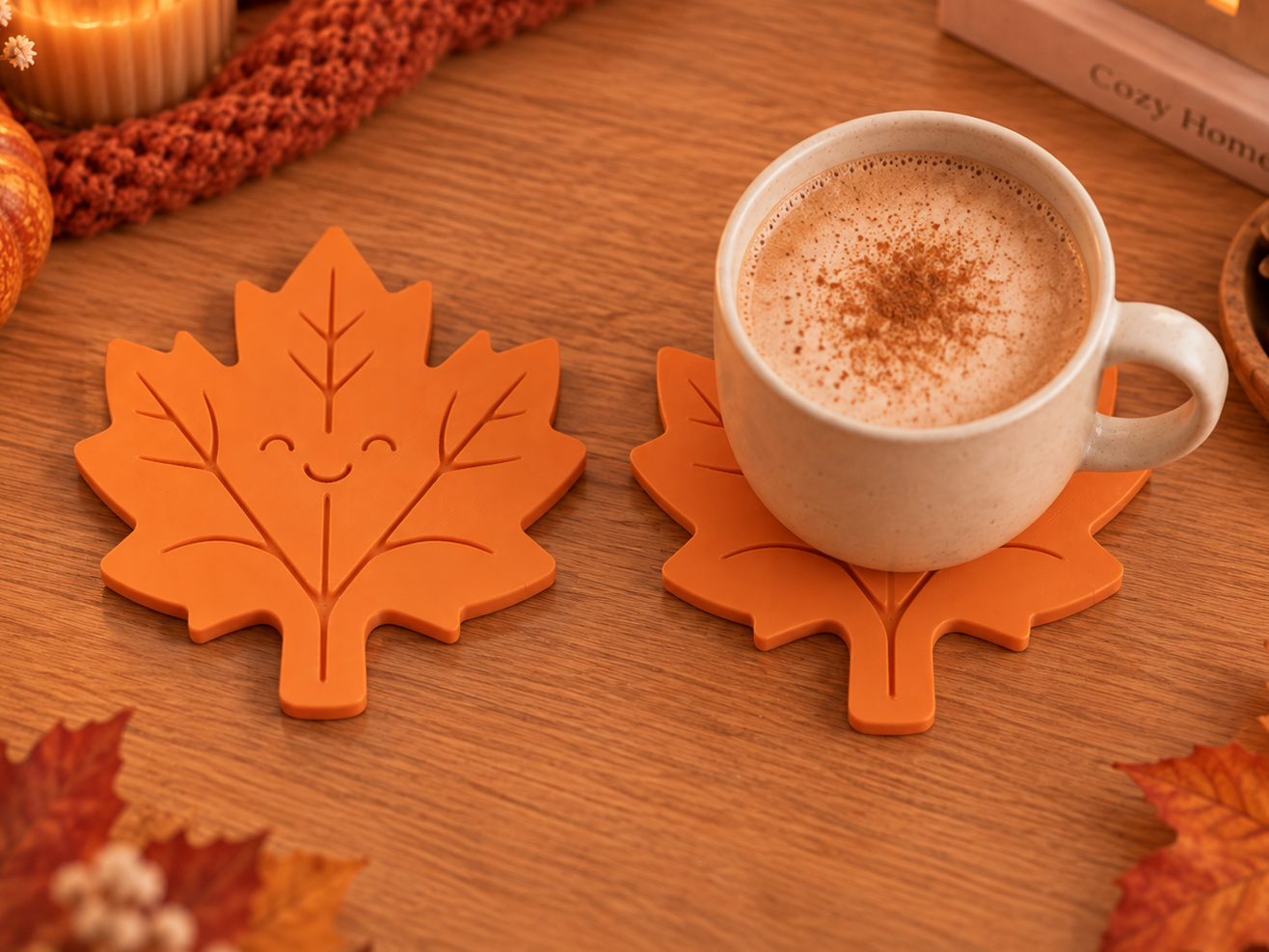 Autumn Leaf Coaster - Cozy Decor - 1