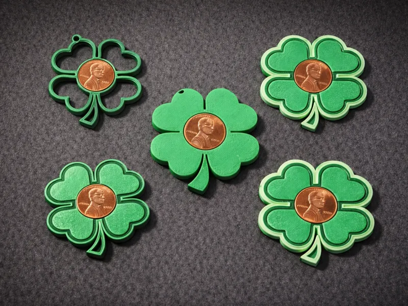 Lucky Tokens – St. Patrick’s Clover (US Penny)