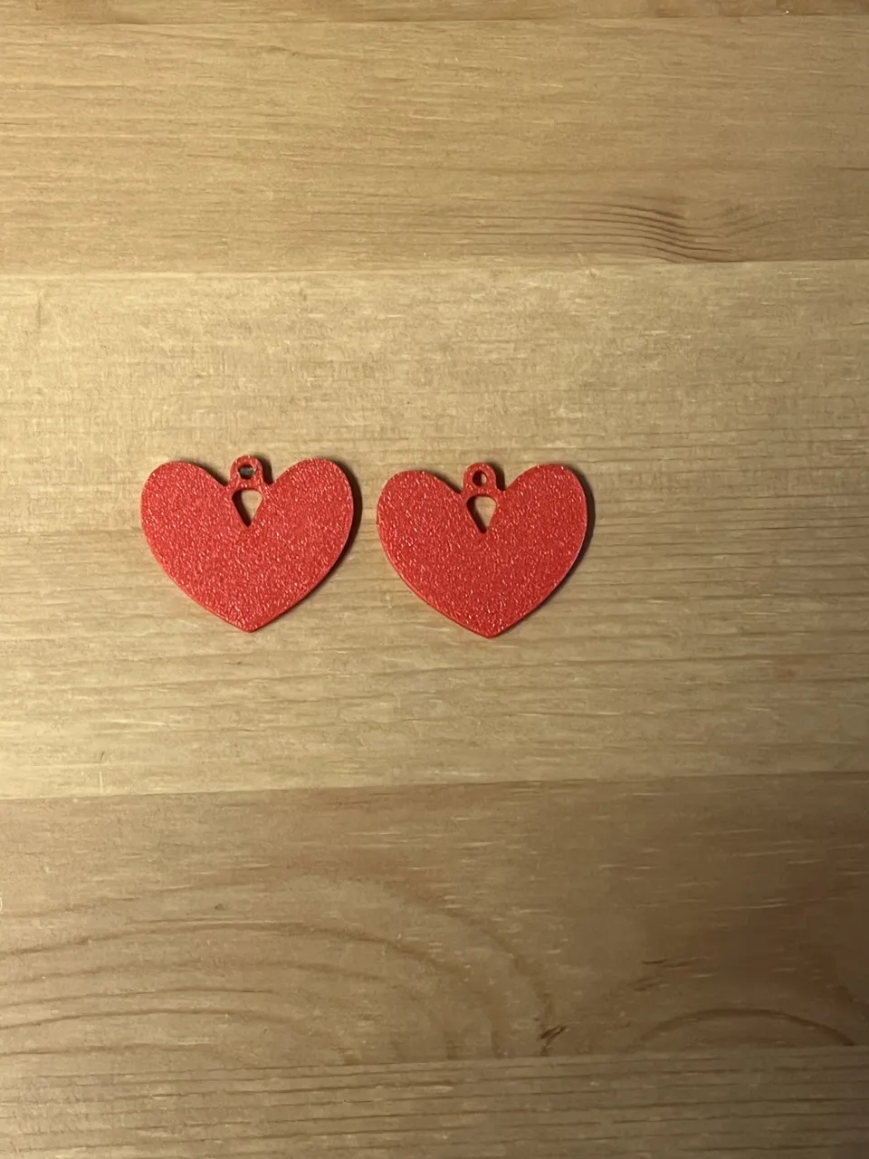 heart earrings view 2