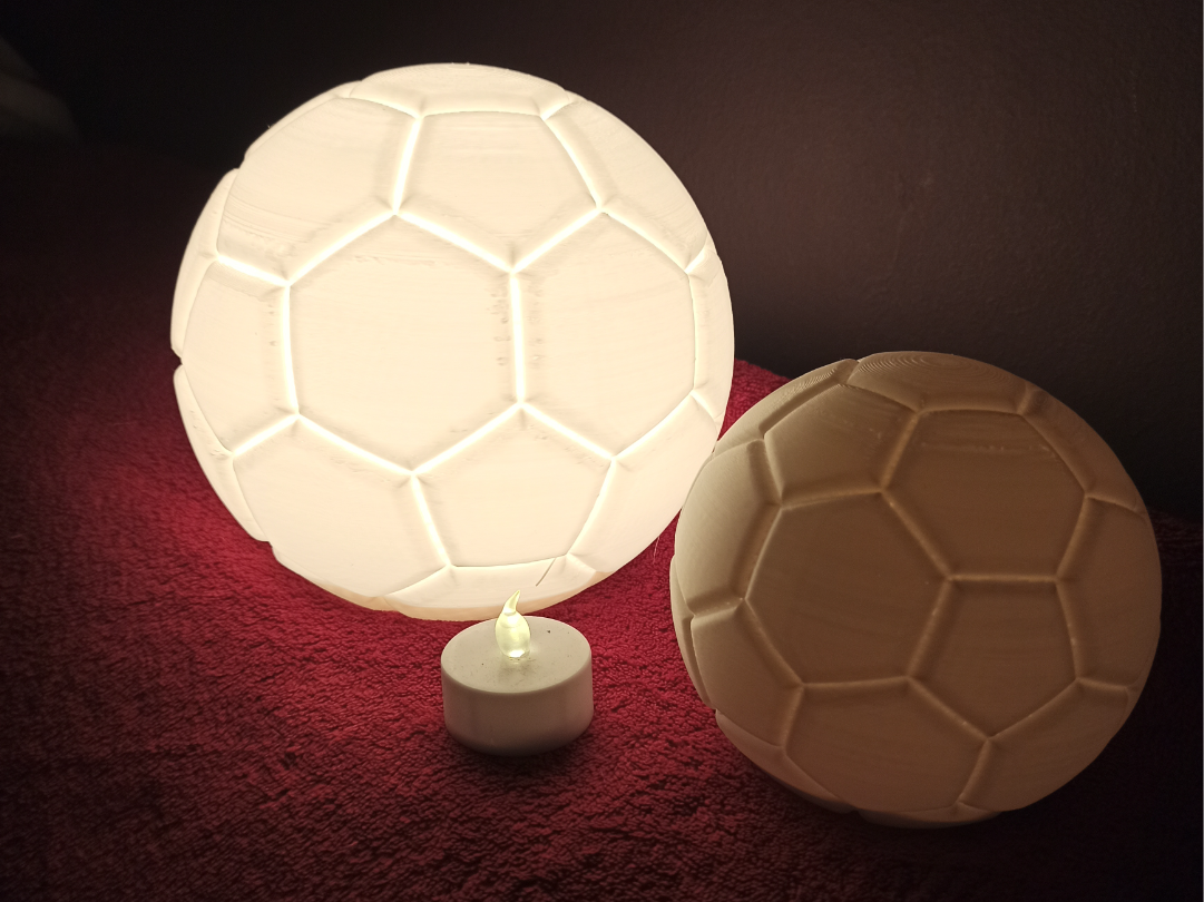 football soccer ball lamp led kit 001 and tealight