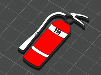 Keychain fire extinguisher
