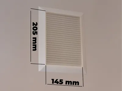 Ventilation grid - force one direction air flow