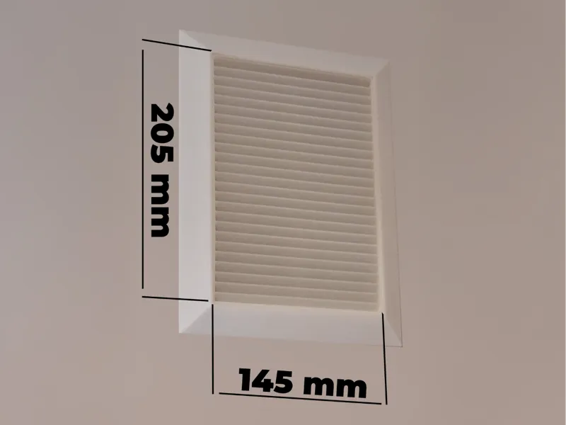 Ventilation grid - force one direction air flow